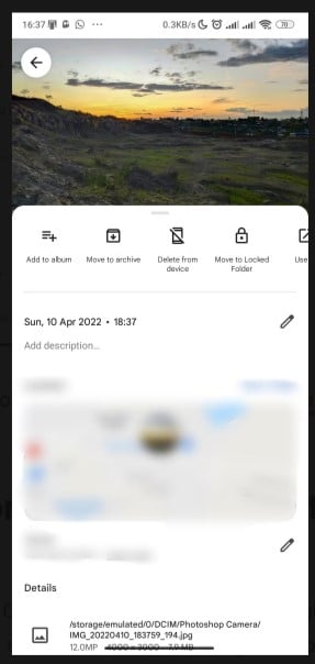How to Change the Google Photos Album Cover image