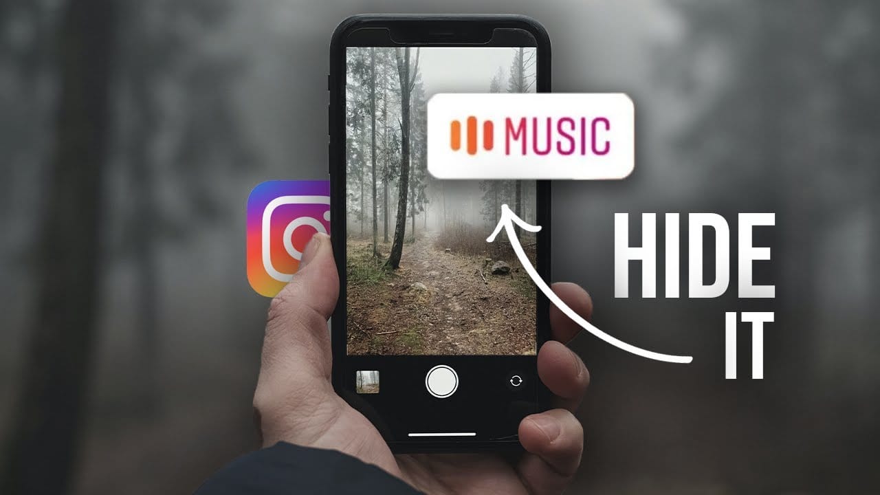 How to hide music on Instagram story